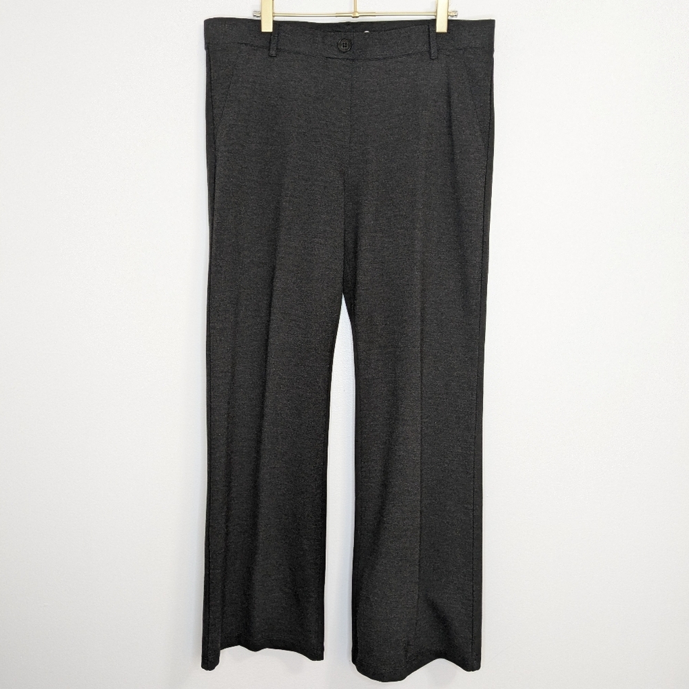 NWOT Betabrand XL S-Petite Charcoal Gray Straight Classic Dress Pant Yoga Pants